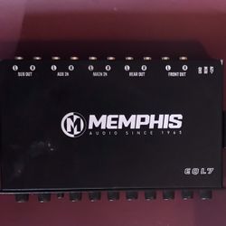 Memphis Audio EQL7 Car Amp 7 Band Graphic Equalizer Car Audio 8V Output AUX Input Preamp