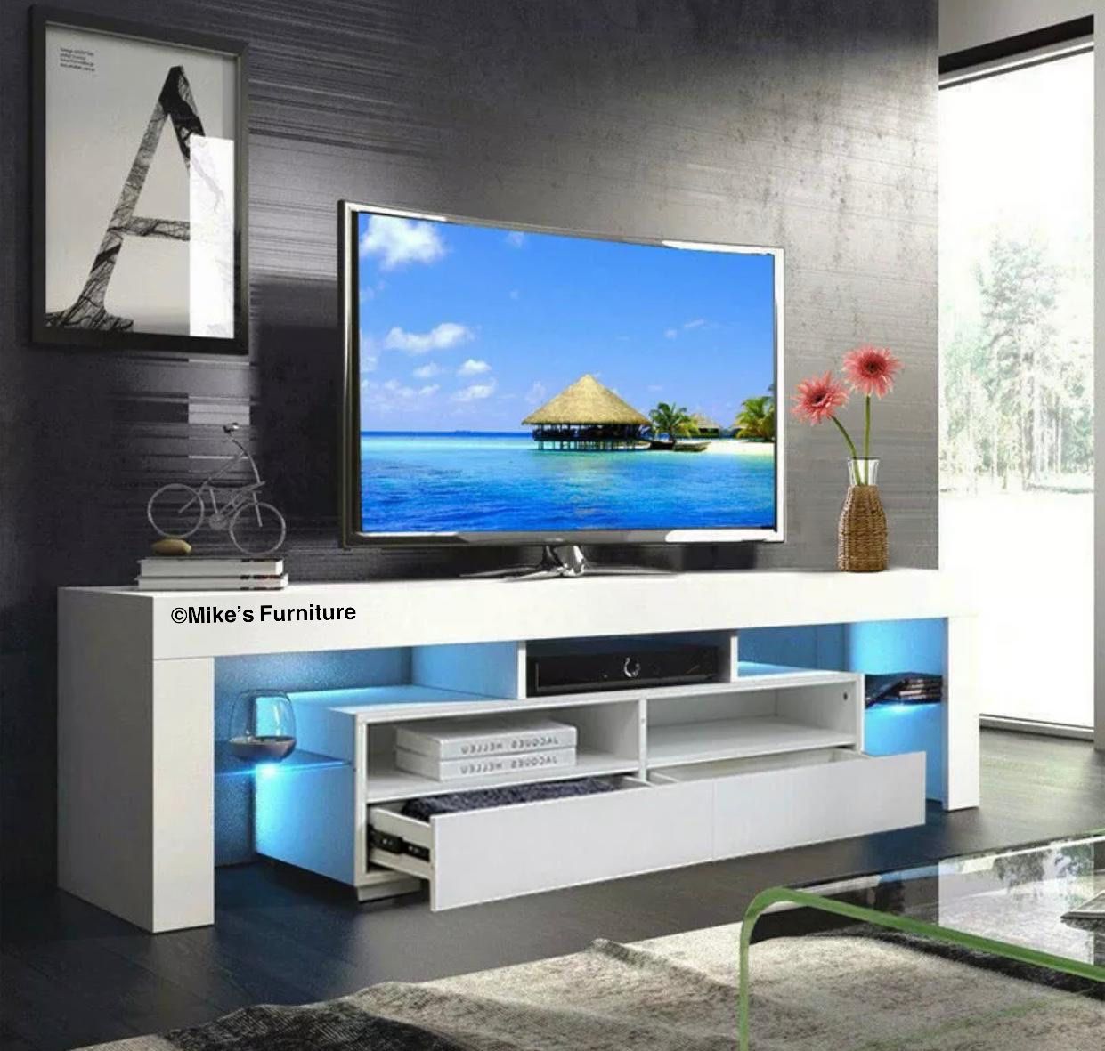 Brand new 63” TV stand entertainment center wall unit with L.E.D