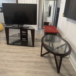 TV, TV Stand, & Coffee Table $150