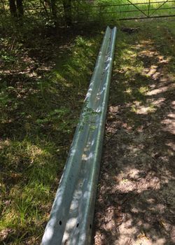 20' Galvanized W-Beam Guardrail - Farm/Ranch/Barrier Use