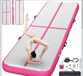 Inflatable Gymnastics Airtrack Tumbling Mat Practice Gymnastics,only pink color available