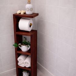 Wooden Toilet Paper Holder