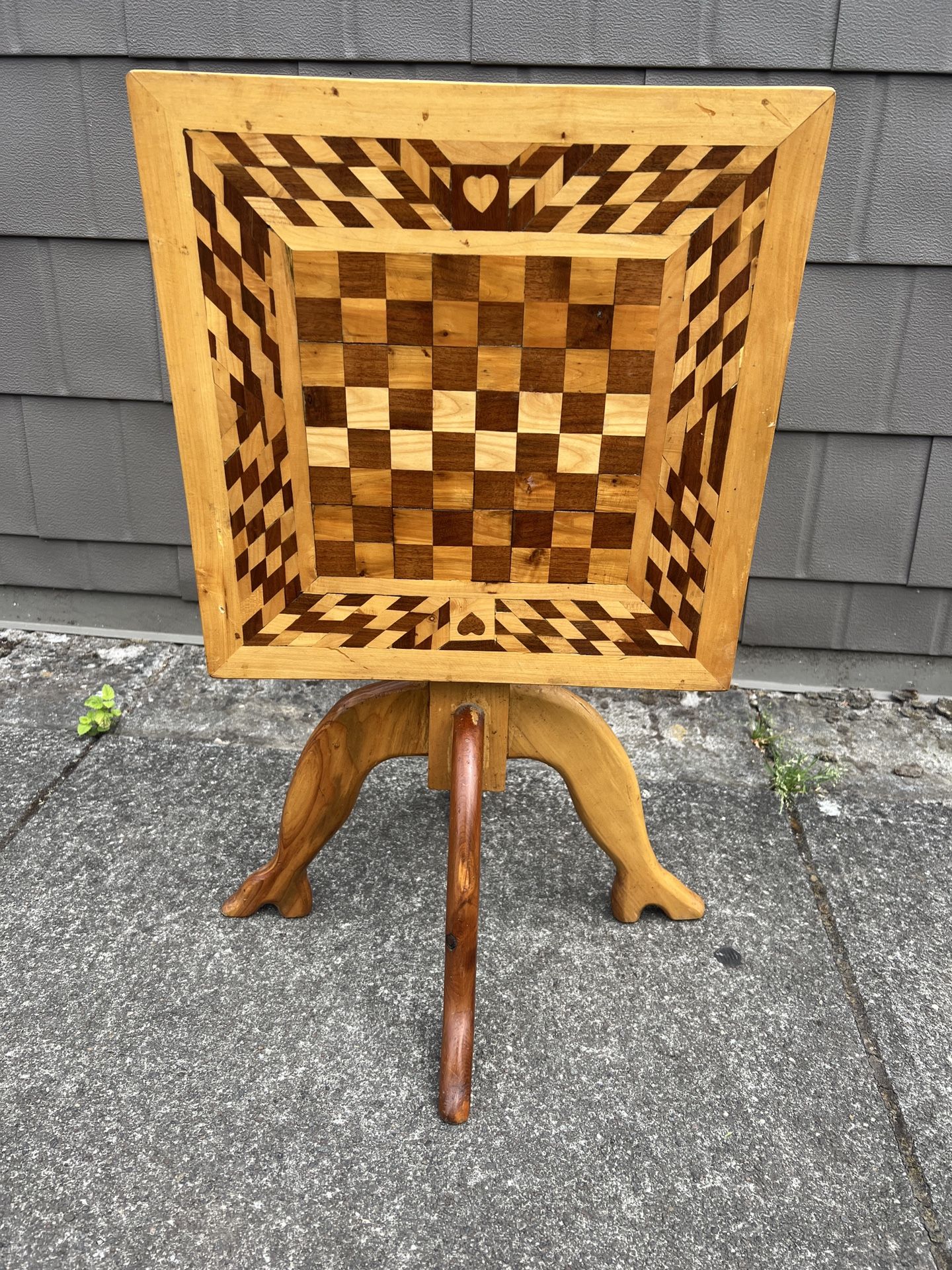 Vintage Flip Top Game Table