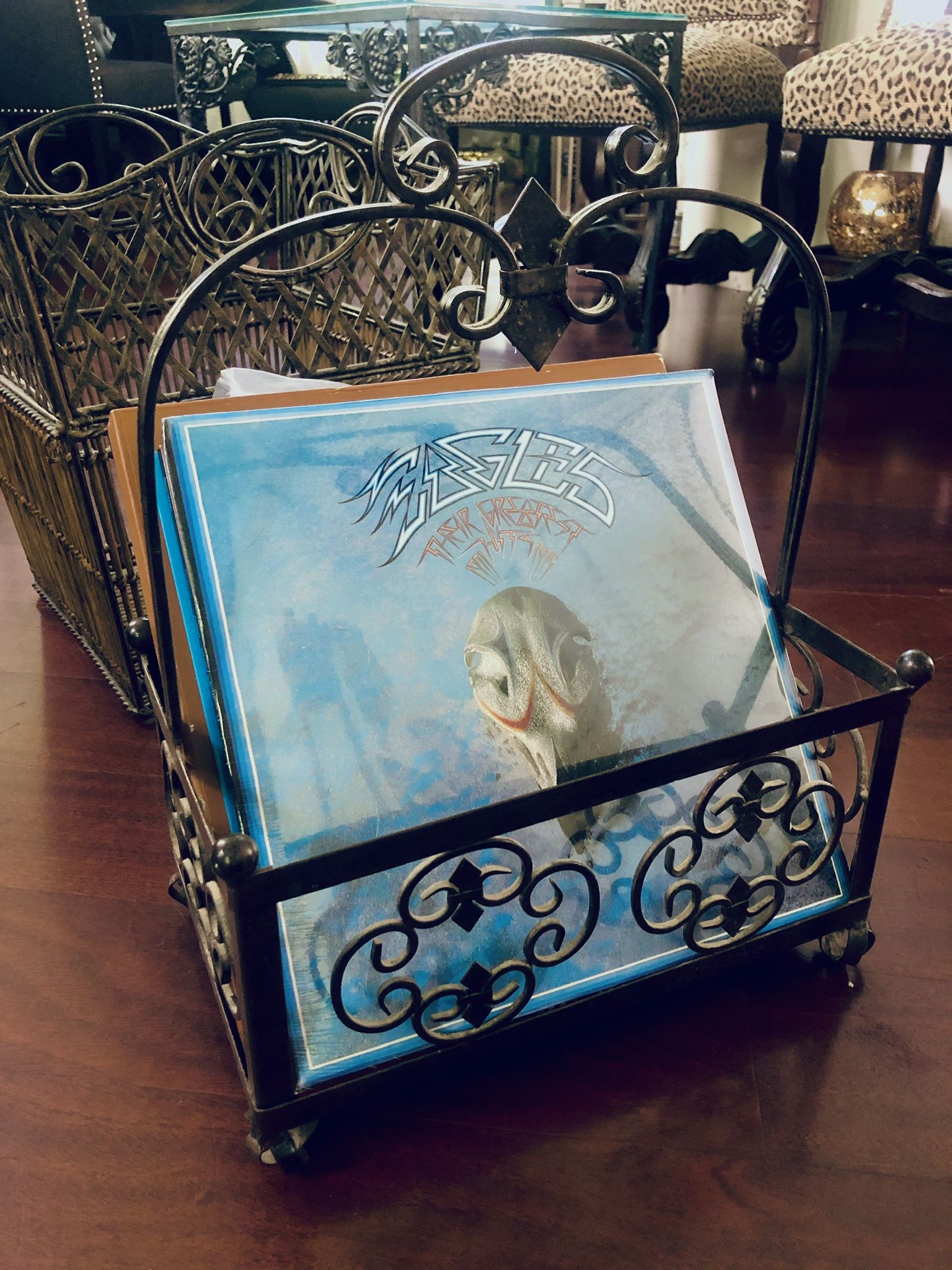 Iron Basket Fits Albums Perfectly 