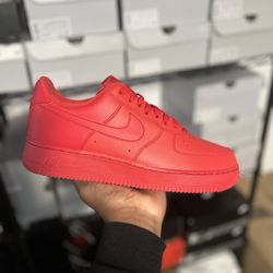Nike Air Force 1 Low Triple Red  Size 10.5 Comes With Original Box 