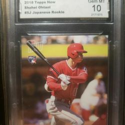 Shohei Ohtani Rookie #1 of 3860 Topps Now Japanese #5j Los Angeles Angels Dodgers Gem MINT