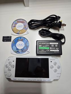 Sony White PSP Console Bundle with Games