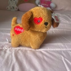 Valentines Day Dog Small Stuffed Animal