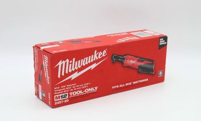 Milwaukee M12 3/8" Cordless Ratchet 2457-20 Tool Only New
