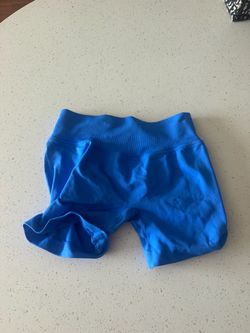 Blue Athletic Biker Shorts