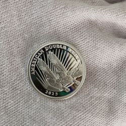 .999 Fine Silver - 2023 Double Eagle Tribute Coin - (1.25 ozt Total) – 5 Coins + COAs