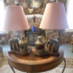 VINTAGE NAUTICAL HAND MADE SET OF LAMPS