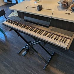 88 Key Digital Piano Keyboard with Semi Weighted Keys 