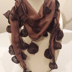 UNIQUE DESIGN WITH CROCHET EDGES SCARFS 💙 $15 EACH OR BUY ALL $50