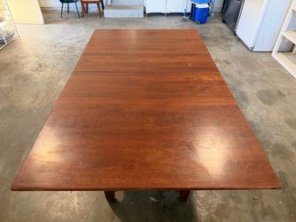 Adjustable Mahogony Dining Table (46”x78”-108”)