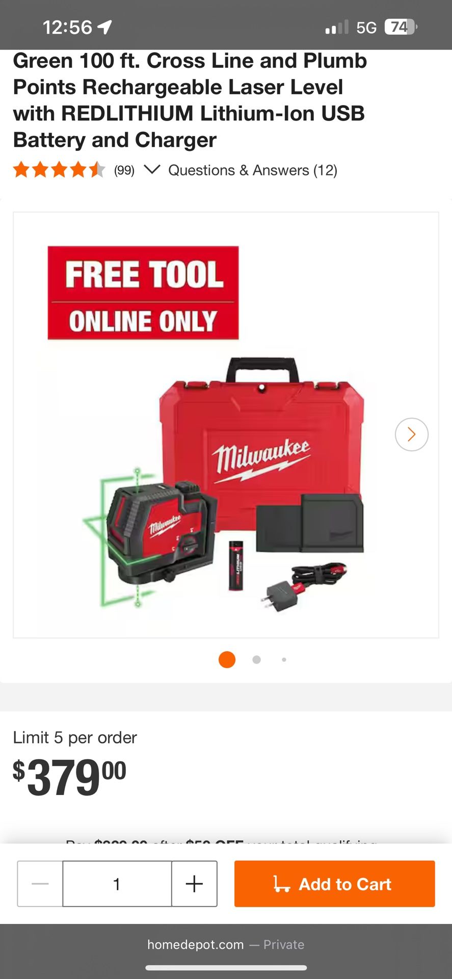 Milwaukee Laser