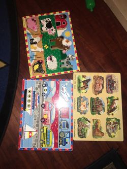 3 kids early learning puzzles