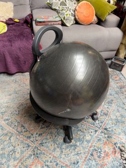 Gaiam Ultimate Balance Ball Chair with Wheels