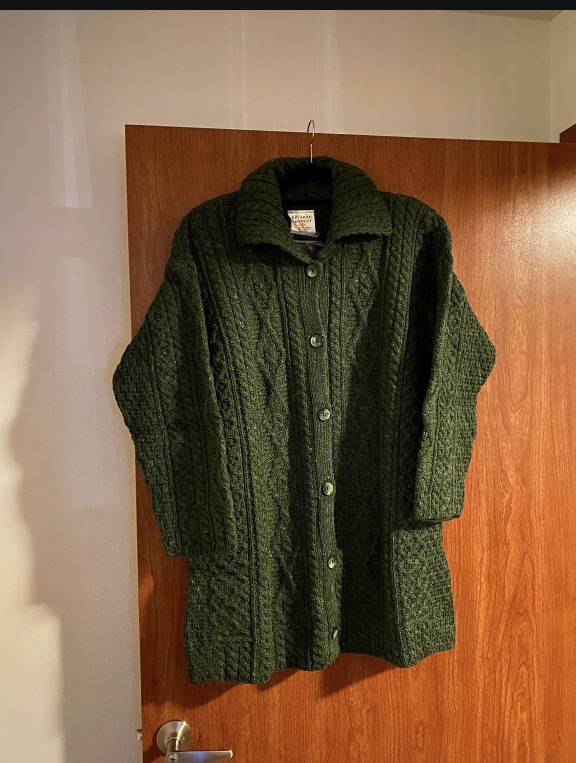 Kilronan  Irish Knitwear  Long Sleeved Button Up Cardigan  Sweater XXL