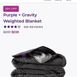 Purple Brand Gravity Weighted Blanket