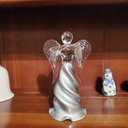 Glass Angel Playing The Violin 