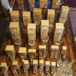 Collection of  NIB Hard Rock Cafe Shot Pilsner Lowball Martini Mug Ect. glasses