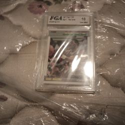 FGA 10 Gem Mint 1987-88 Fleer Karl Malone 2nd Year Card HOF