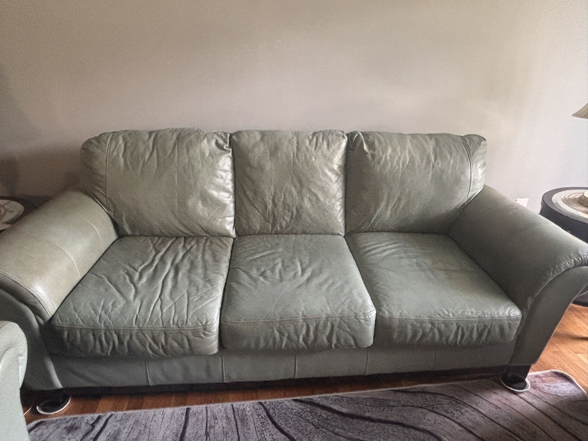 Italian Leather Furniture Set 