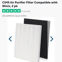 Air Purified Air Filter Compatible With Winix 3 Pack $25