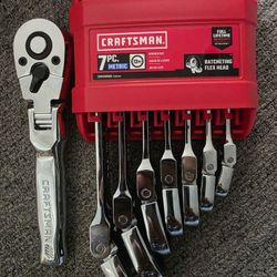 Crastman Metric Ratcheting Flex Head -Ratcheting 3/8 
