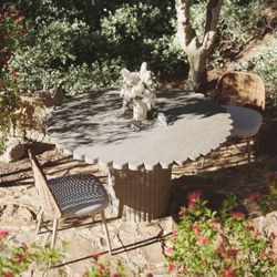 Tov Blossom Indoor/Outdoor Dining Table – Modern & Versatile