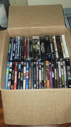 Box of DVDs