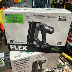 FLEX 18GA BRAD NAILER KIT (Includes 2.5AH BATTERY + 160W CHARGER) $389