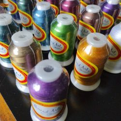 Threadart Rayon Machine Embroidery Thread, 110 Unique Colors, Each Spool 1000 Meters