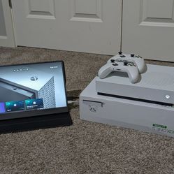 Xbox One S with 2 Controllers