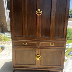Imported Solid Wood  2-piece Cabinet For Storage Or Media