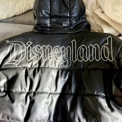 Black Disneyland Puffer Jacket  Large