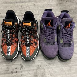VERSACE SNEAKER AND JORDAN 4