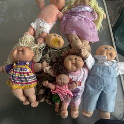 Lot Of 7 Cabbage Patch Dolls 
