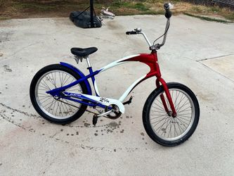 Electra 2c/m Cruiser Bike Red White Blue fs/ft