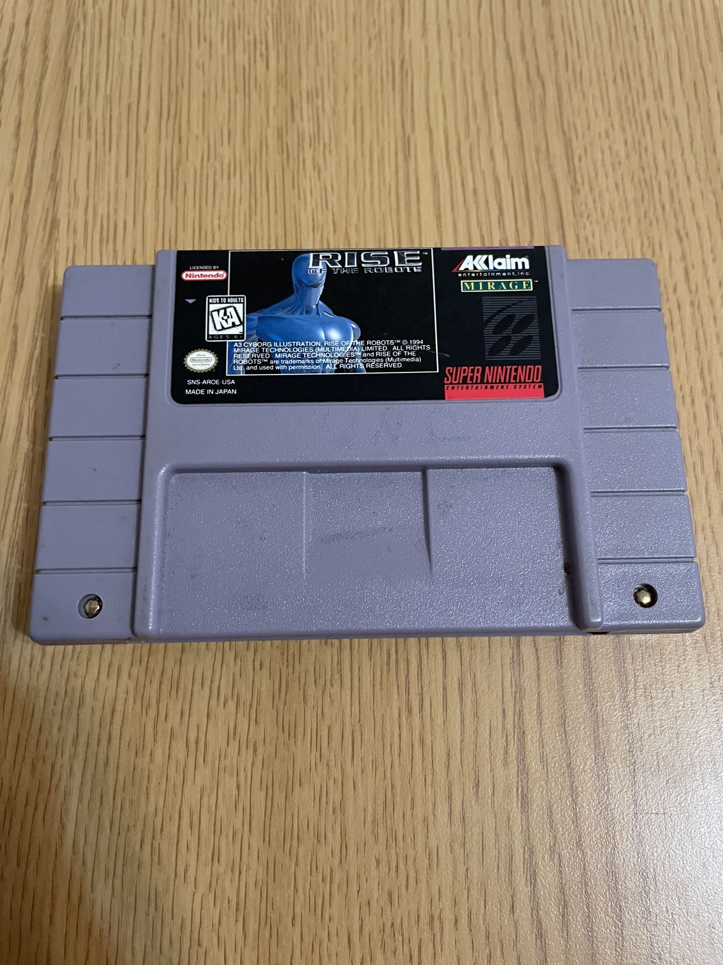 Super Nintendo Rise Of The Robots