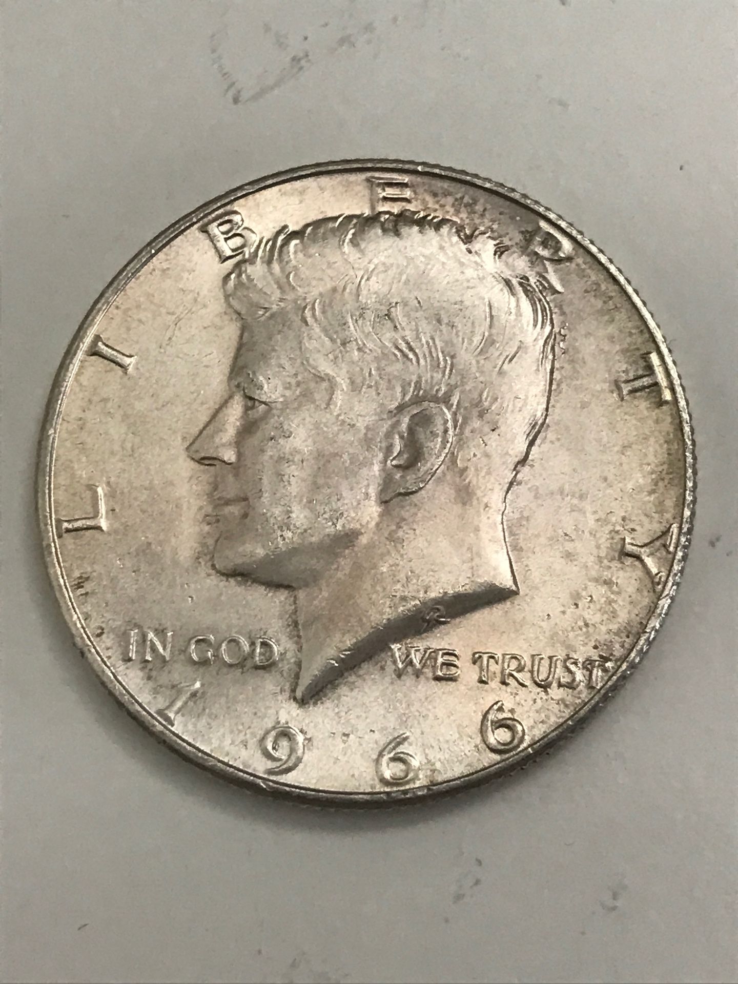 1966 JFK HALF DOLLAR VF