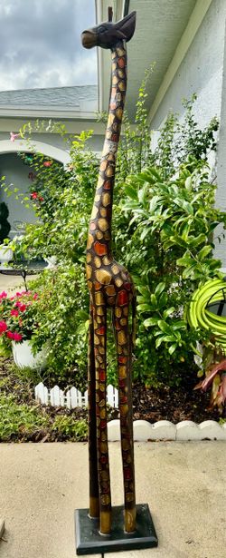 Large Decorative Giraffe Statue