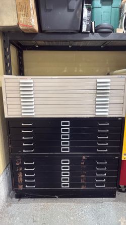 Flat file cabinet
