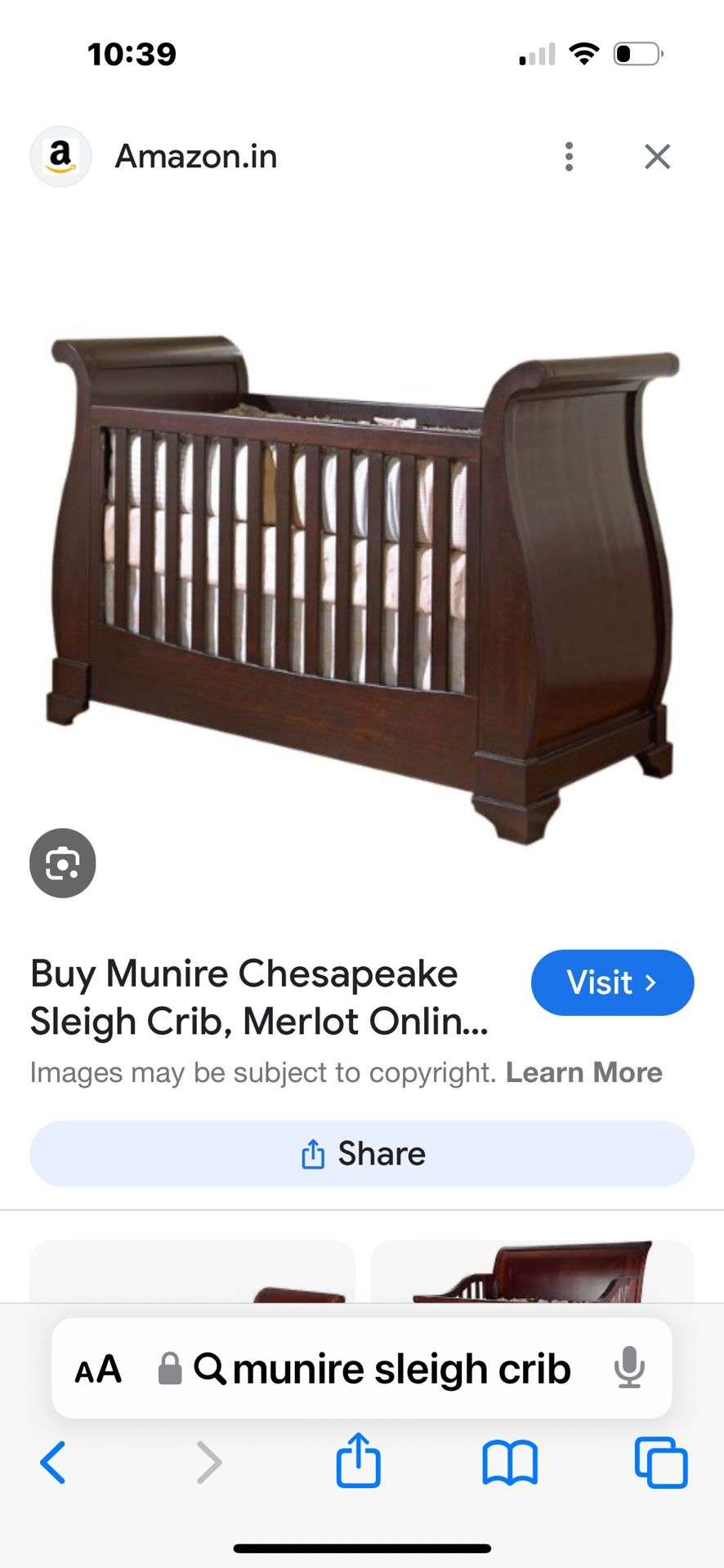 Munire Crib/Toddler Bed & Dresser