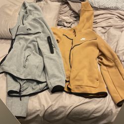 Brown and Grey Nike Tech Fleece size Large (discontinued version)