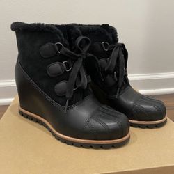 UGG Australia Black Suede Booties