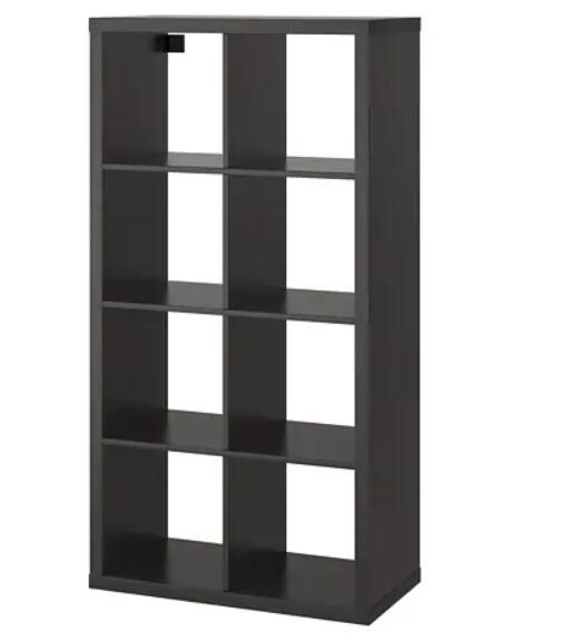 IKEA KALLAX Storage Organizer IKEA BISSA Shoe Compartments Black