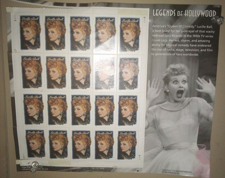 Legends Of Hollywood Lucille Ball Postage Stamps
