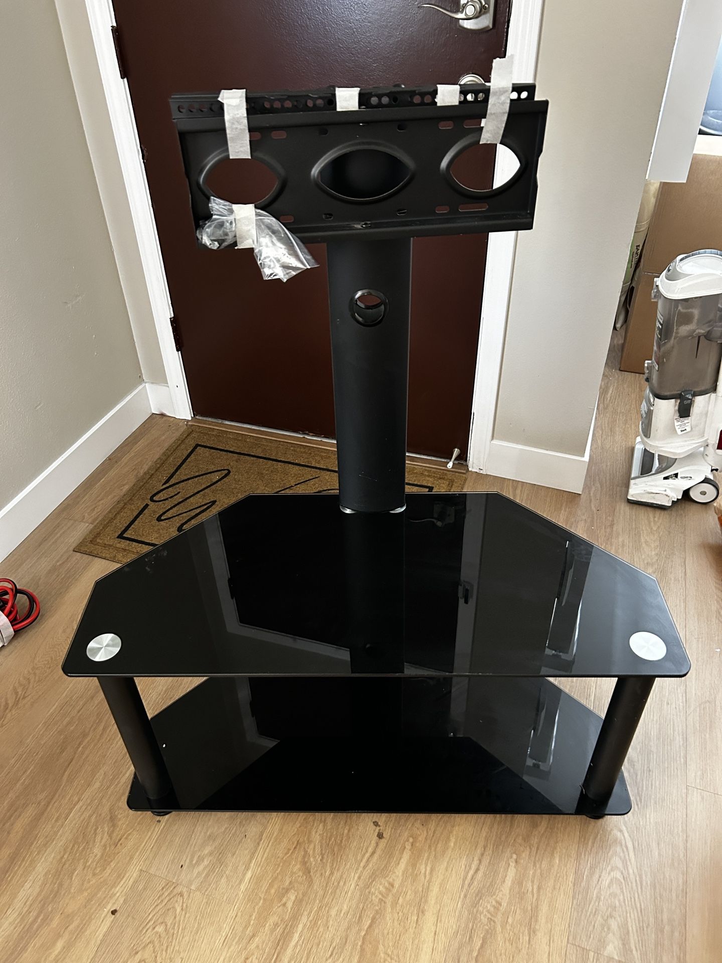 Glass Swivel TV Stand